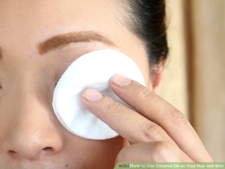 Step 8 Remove makeup with coconut oil.